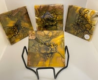 Image 1 of  Coaster set with Holder #4