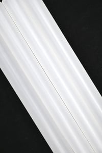 Image 1 of Crystal White Demonstrator bespoke pen blanks! High pressure cast and cured with Alumilite resin 