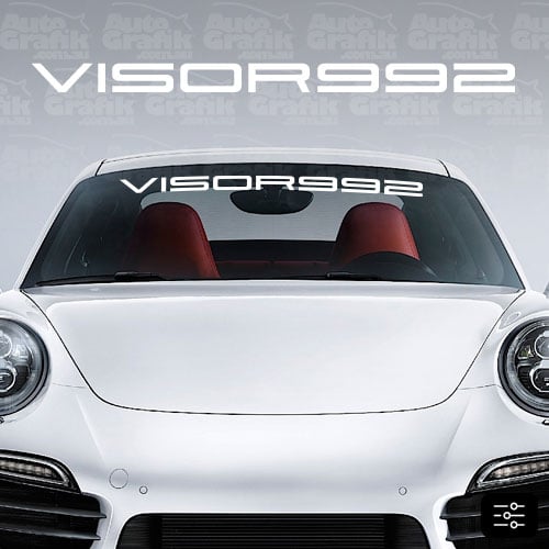 Image of 991-992 WINDSCREEN DECAL - YOUR CUSTOM TEXT