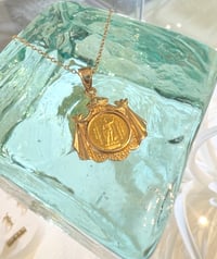 Image 3 of 24kt  solid gold vintage rare  kamehameha arms pendant
