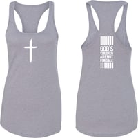 Image 2 of Gods Children Are Not For Sale Tank (White Font)