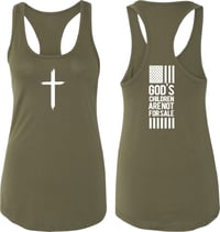 Image 4 of Gods Children Are Not For Sale Tank (White Font)