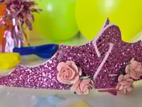 Image 2 of Pink glitter tiara 