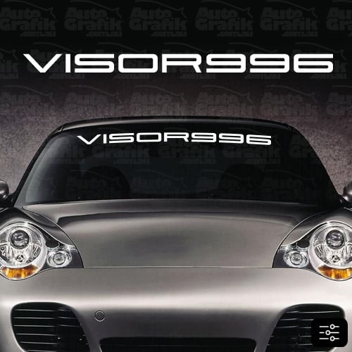Image of 996 WINDSCREEN DECAL - YOUR CUSTOM TEXT