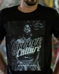 Image 1 of Groove Culture 'Real Music For Real People' Unisex Tshirt (Certified Organic Cotton)
