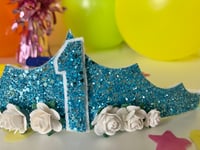 Image 2 of Sparkling blue glitter tiara 