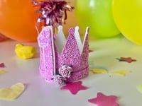 Image 2 of Lilac glitter crown