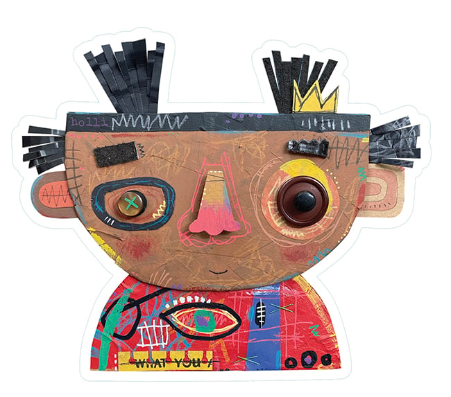 Jean-Michel Basquiat Noggin'™ Sticker