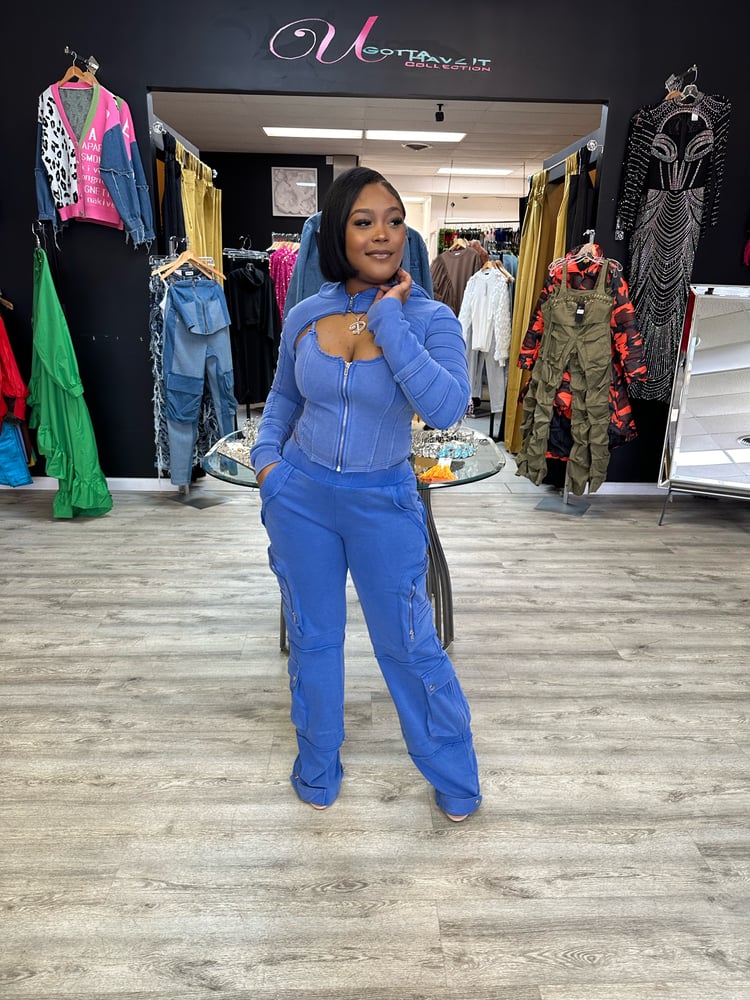 Image of ACID BLUE 3 PIECE CARGO SET