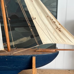 Image of Mid 20thC Scratch Built Pond Yacht