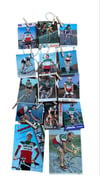 Set of 14 postcards featuring one of the brightest cycling Italian champions