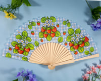 Image 1 of Strawberry Folding Fan