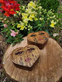 Image 2 of Sad Girl Heart Shaped Altar Box