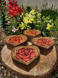 Image 1 of Rose Heart Shaped Altar Box