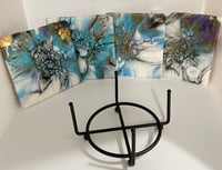 Image 2 of Coaster set with Holder #53