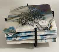 Image 3 of Coaster set with Holder #53
