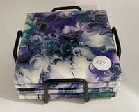 Image 3 of Coaster set with Holder #54