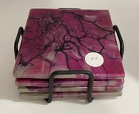 Image 3 of Coaster set with Holder #52