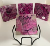 Image 1 of Coaster set with Holder #52