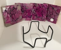 Image 2 of Coaster set with Holder #52