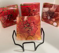 Image 1 of Coaster set with Holder #45