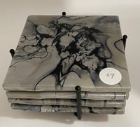 Image 3 of Coaster set with Holder #39