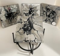 Image 2 of Coaster set with Holder #39