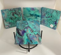 Image 1 of Coaster set with Holder #27