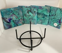Image 2 of Coaster set with Holder #27