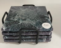 Image 3 of Coaster set with Holder #23