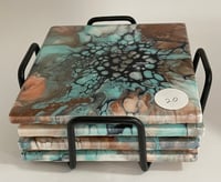 Image 3 of Coaster set with Holder #20