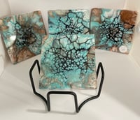 Image 1 of Coaster set with Holder #20