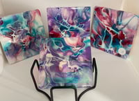 Image 1 of Coaster set with Holder #18