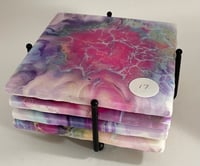 Image 3 of Coaster set with Holder #17