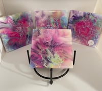 Image 1 of Coaster set with Holder #17