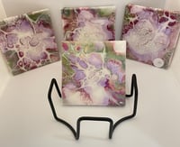 Image 1 of Coaster set with Holder #10
