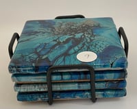 Image 3 of Coaster set with Holder #9