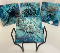 Image 1 of Coaster set with Holder #9