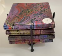 Image 3 of Coaster set with Holder #8