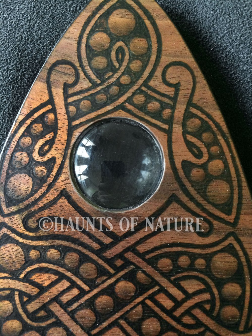 Wood Burned Ouija Planchette: Nordic Knotwork