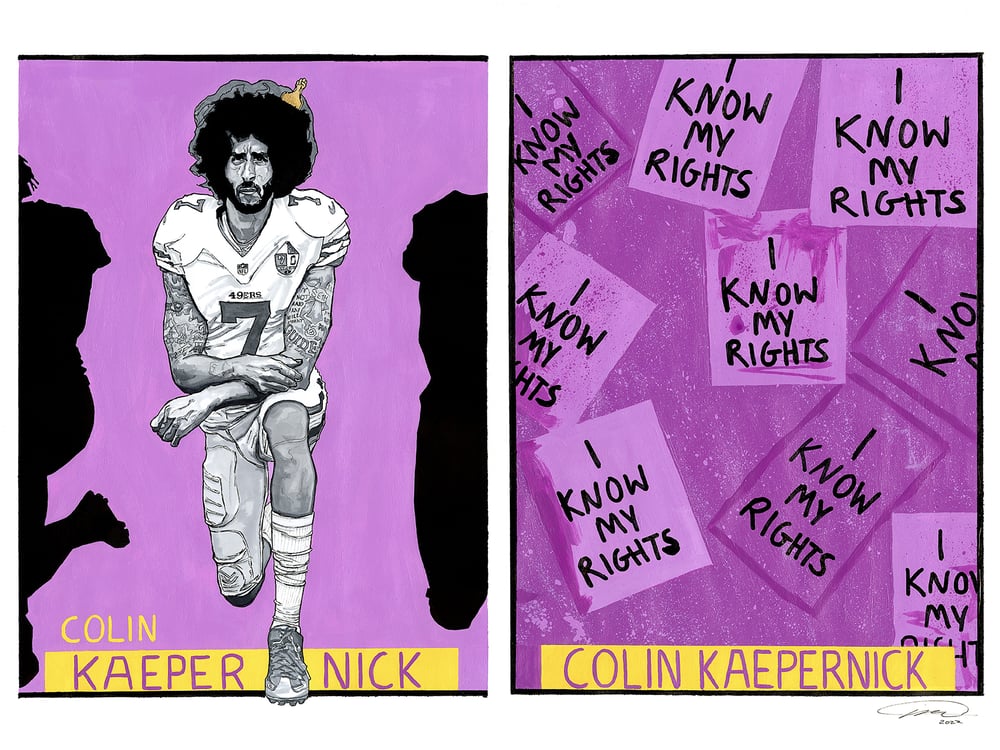Image of Autographed I Know My Rights KAWD ART SPORTS CARDS 2022