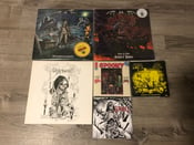 Image of 6 DEATH METAL VINYL RECORD LOT (Vaultwraith, Oniricous, Surgikill, Acid Witch)