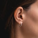 Silver or Gold Small Hoop Earrings