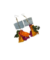 Image 2 of Arcoíris Denim Earrings 