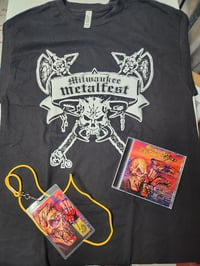 Milwaukee Metal Fest "Battle AXE" T-shirt + CD & Laminate Bundle