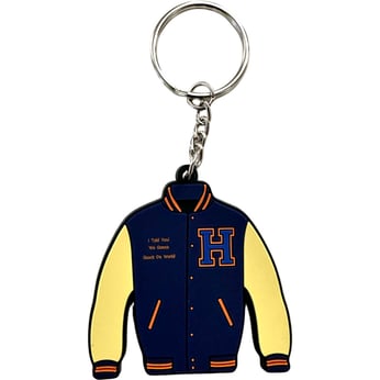 Keychain – Mini Leather Varsity Jacket