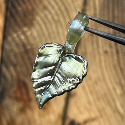 Image of Mini Metallic Leaf Pendant 2