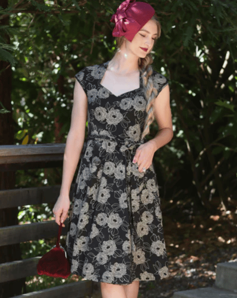 Image of Hedy Dress in Magnolia Print