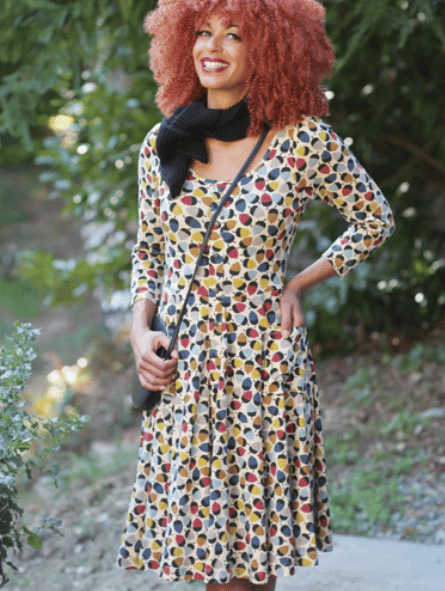 Image of Meadow Dress in Gather Print