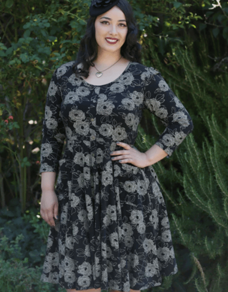 Image of Meadow Dress in Magnolia Print